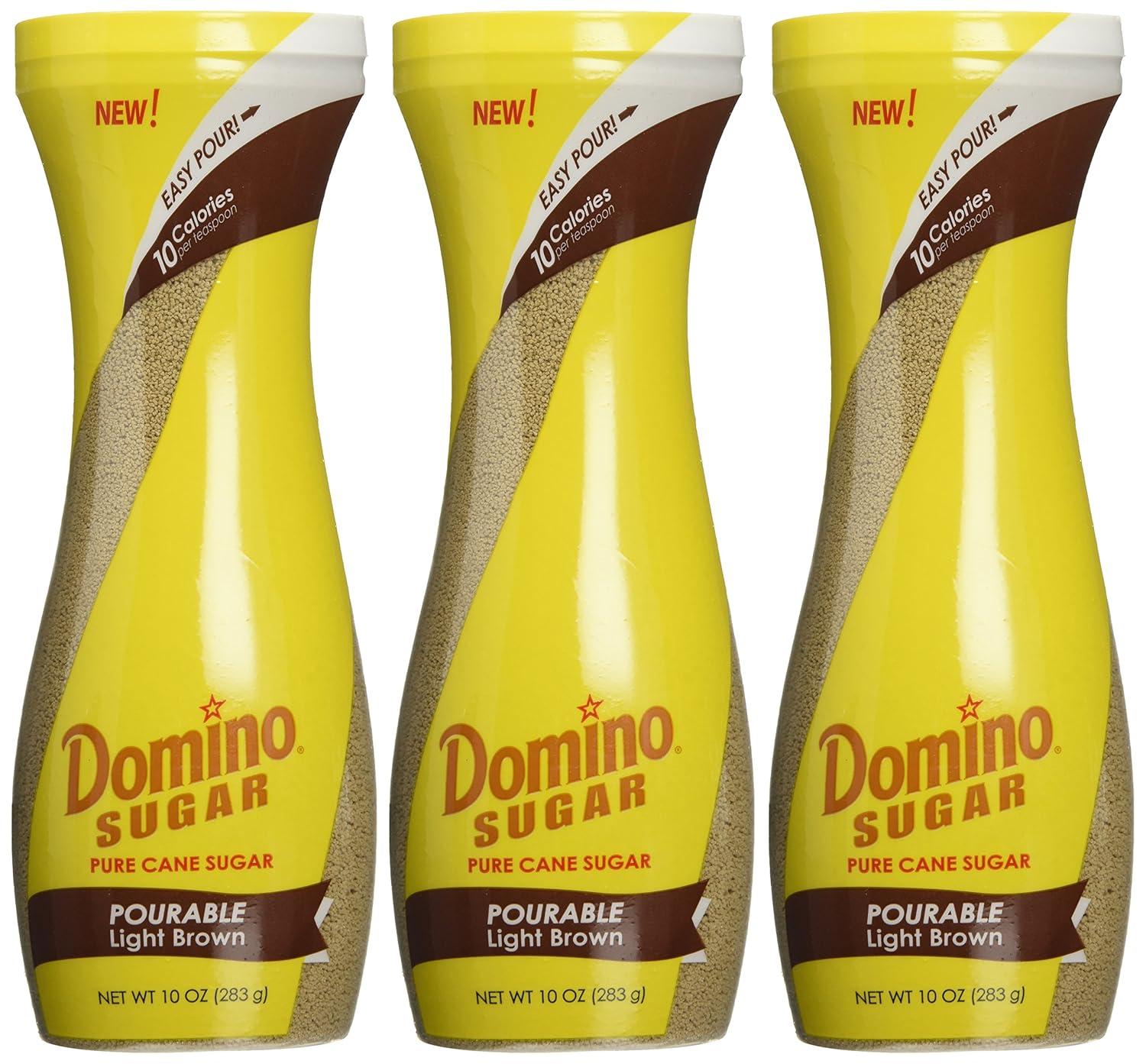 Domino Brown Sugar Easy Pourable Light Brown 10 Oz (3 Pack)