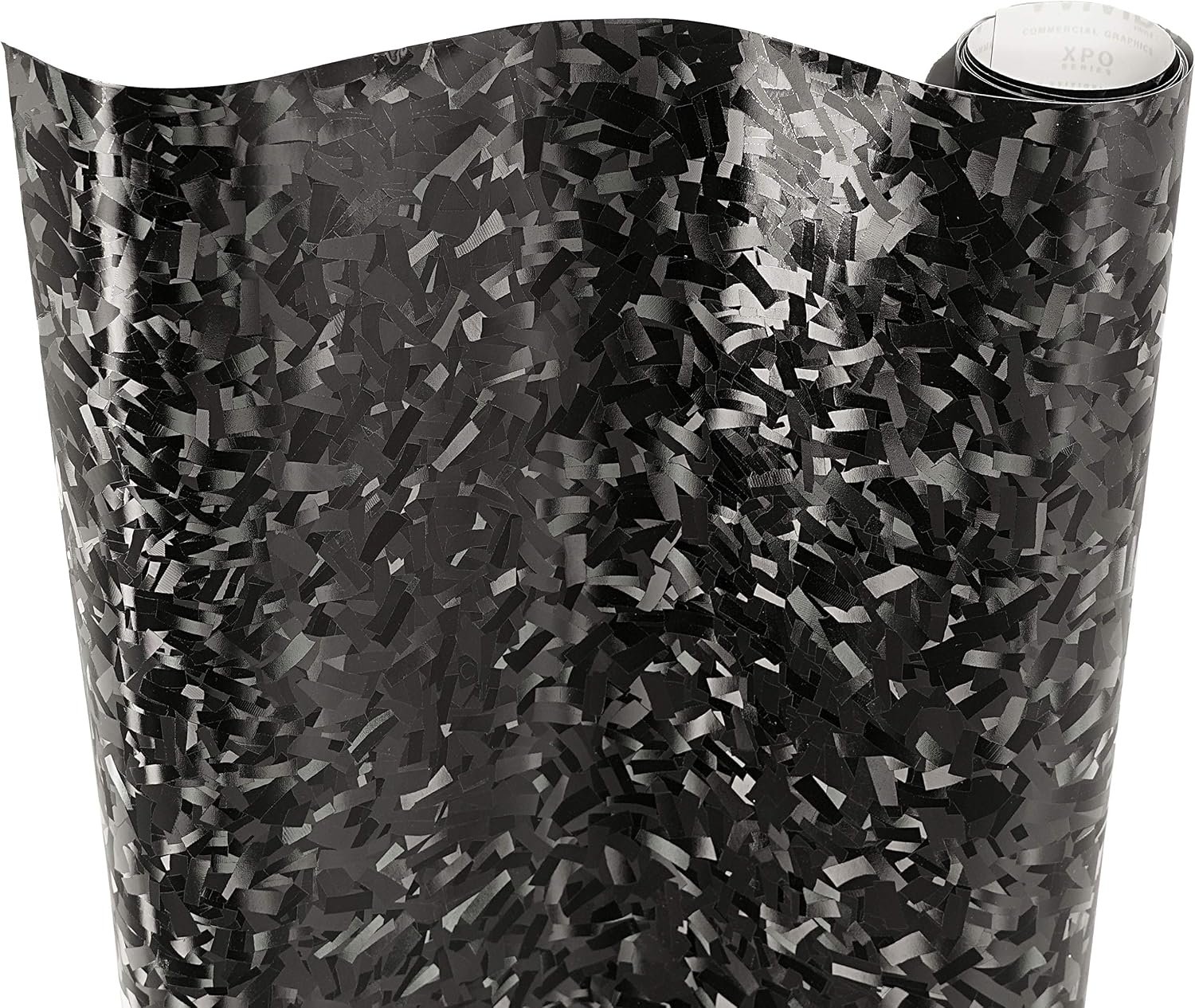 VViViD+ Forged Composite Carbon Vinyl Wrap Roll (1ft x 5ft, Black)