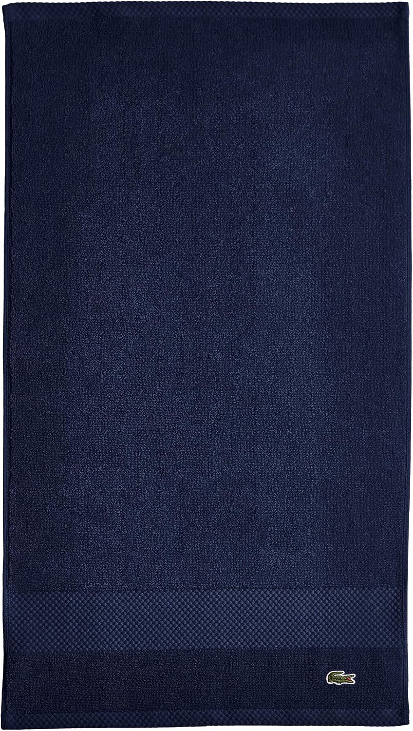 Lacoste Heritage Supima Cotton Hand Towel, Navy, 16" x 30"