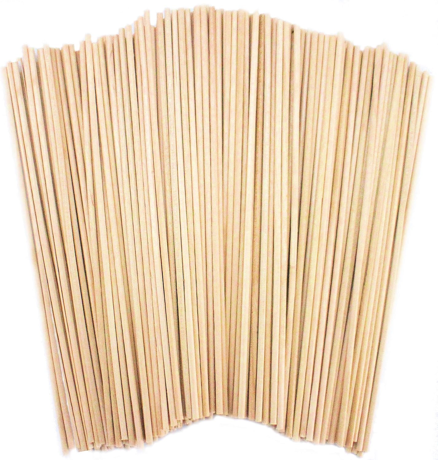 100 Wooden Sticks Round Dowels Natural 148mm X 2mm - Wood Dowel Rods - Craft Supplies - Cake Pop Sticks - Styrofoam - Wooden Sticks For Craft - Model Projects Making Building Models
