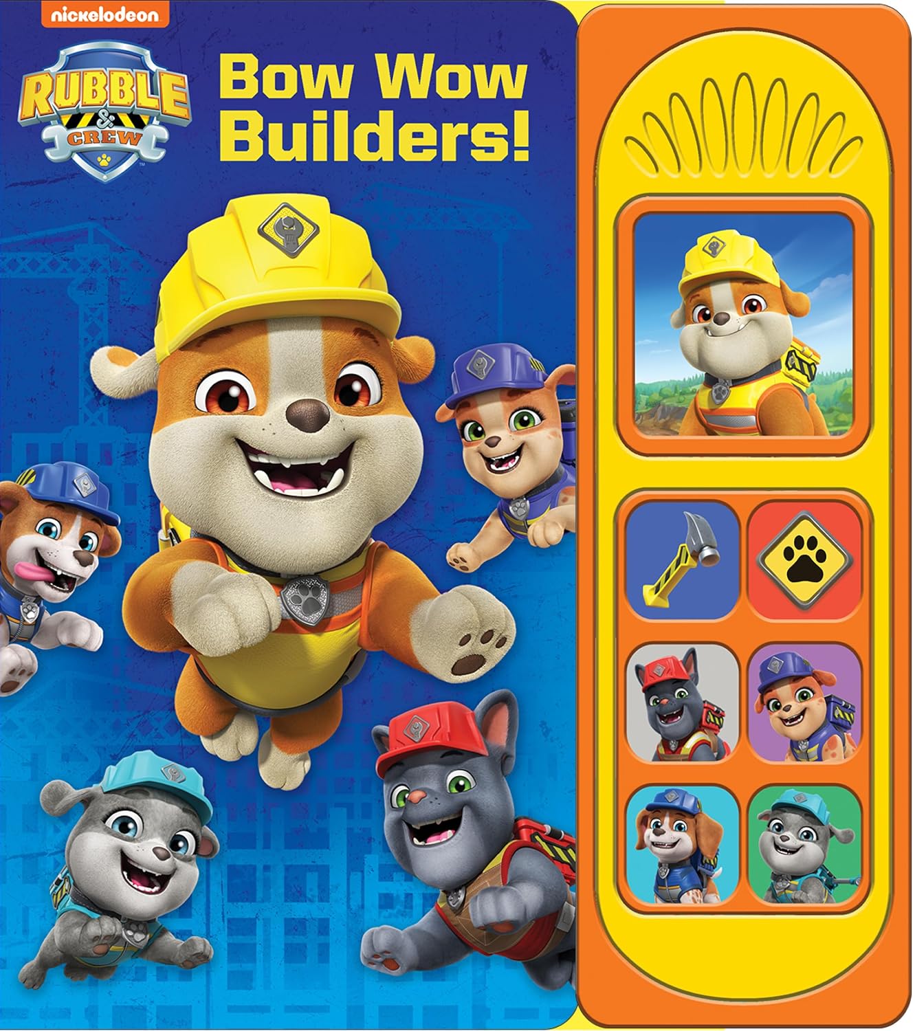 Nickelodeon Rubble & Crew - Bow Wow Builders! 7-Button Sound Book - PAW Patrol - PI Kids