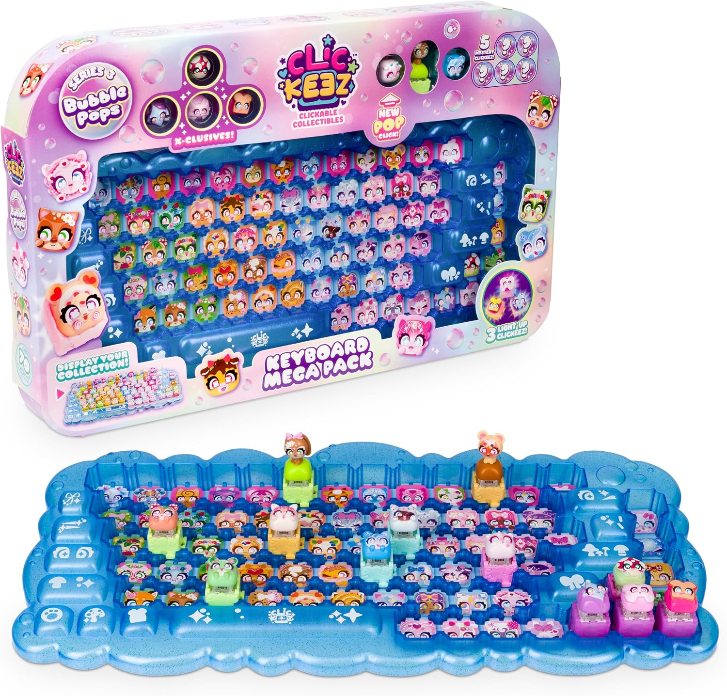 Clickeez Keyboard Mega Pack (Series 3) Includes Case and 12 Characters