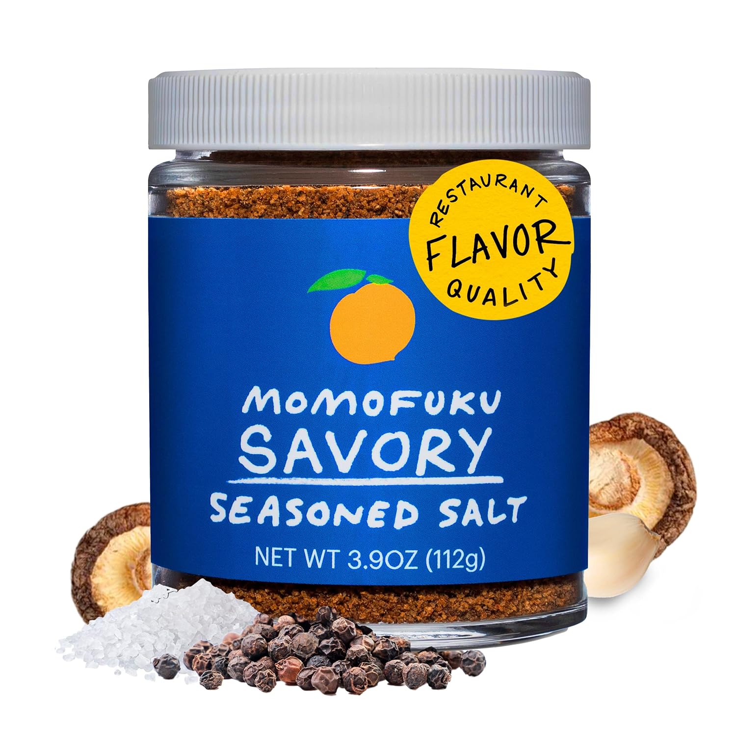 Momofuku Savory Seasoned Salt by David Chang, (4 Ounces), Umami Seasoning for Meat & Vegetables, Supercharged Salt & Pepper, Chef Made for Cooking, Extra Umami Boost