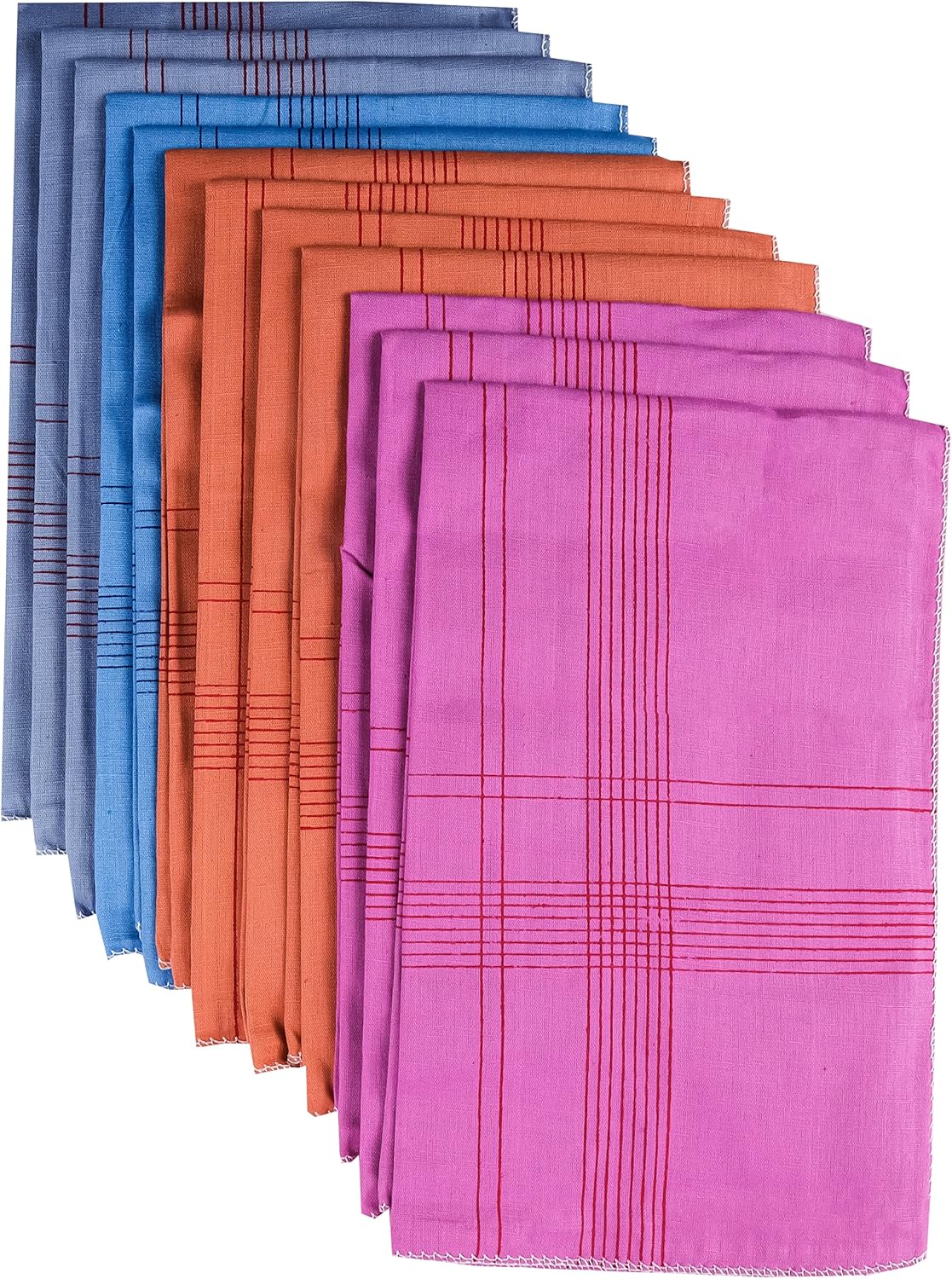 AEJESOP Men's Handkerchiefs,100% Soft Cotton, Mens Hankie, Cotton Handkerchief Set, Hanky Pack of 6 Pieces