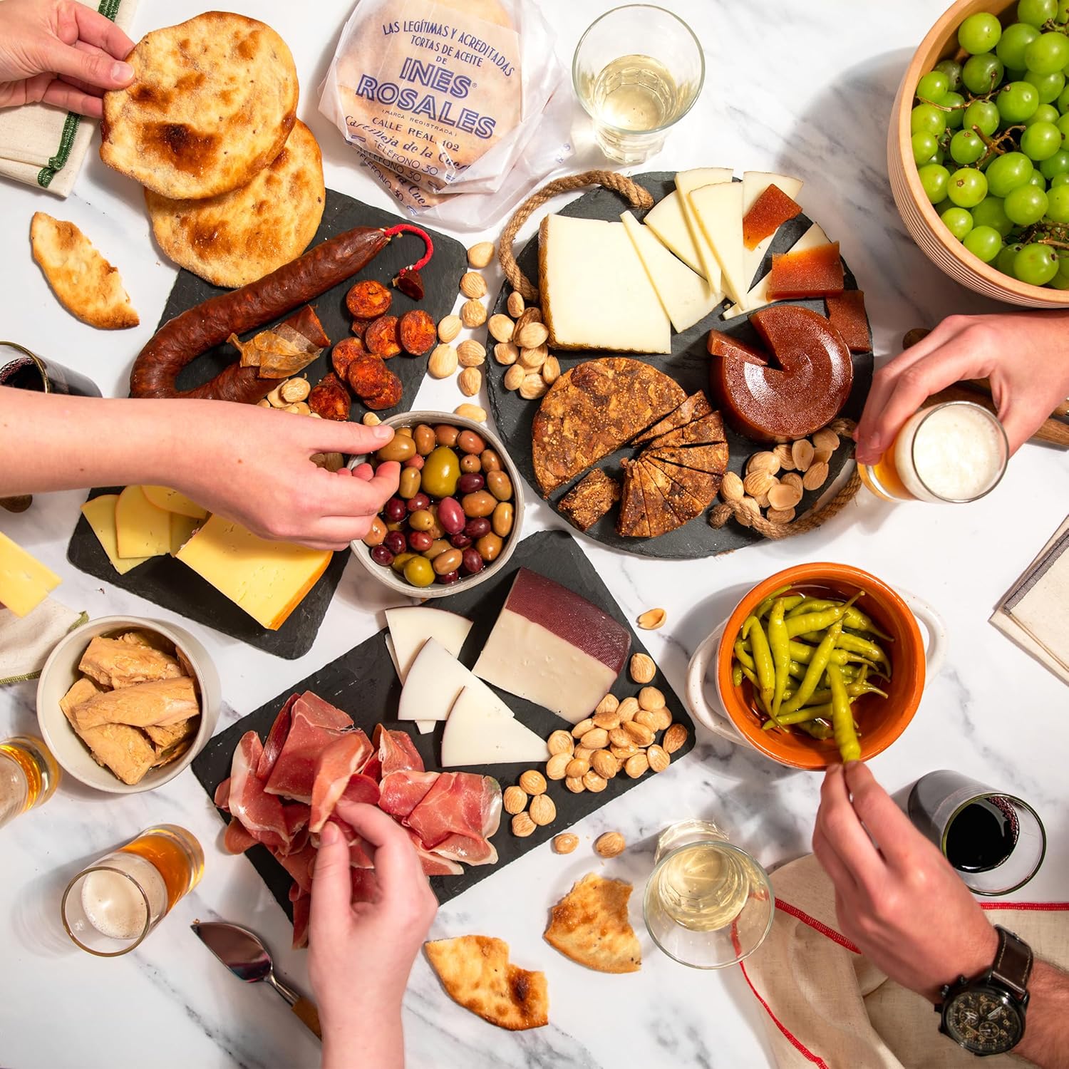 igourmet Authentic Spanish Tapas Party Appetizer for 12 - Gourmet Assortment of Cheese, Chorizo, Tuna & More - Perfect for Gatherings, Food Lovers & Gifts
