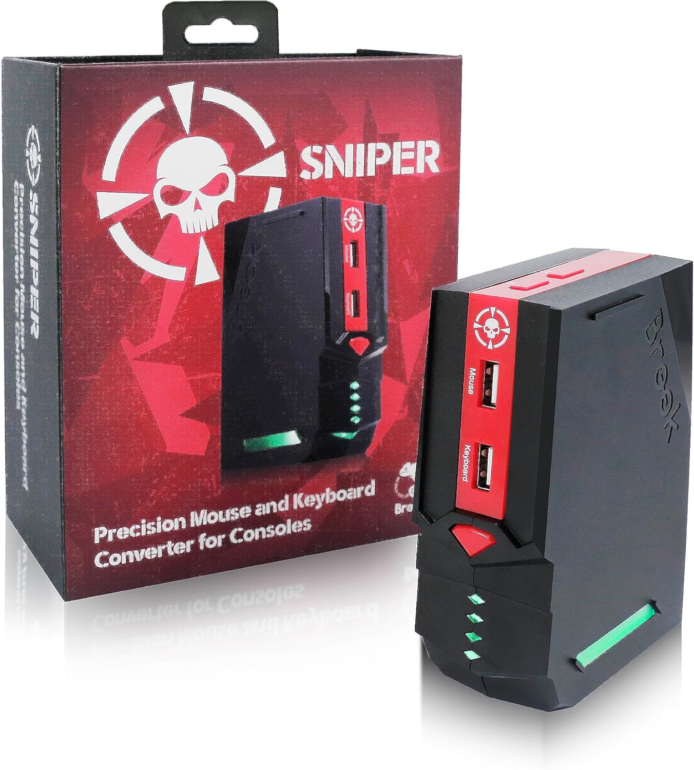 Brook Sniper - Precision Mouse and Keyboard Converter, to Play FPS Games Without a Controller, FPS Game Converter for PS4, PS3, Xb One, and Switch. for Splatoon 3, FPS Gaming Converter