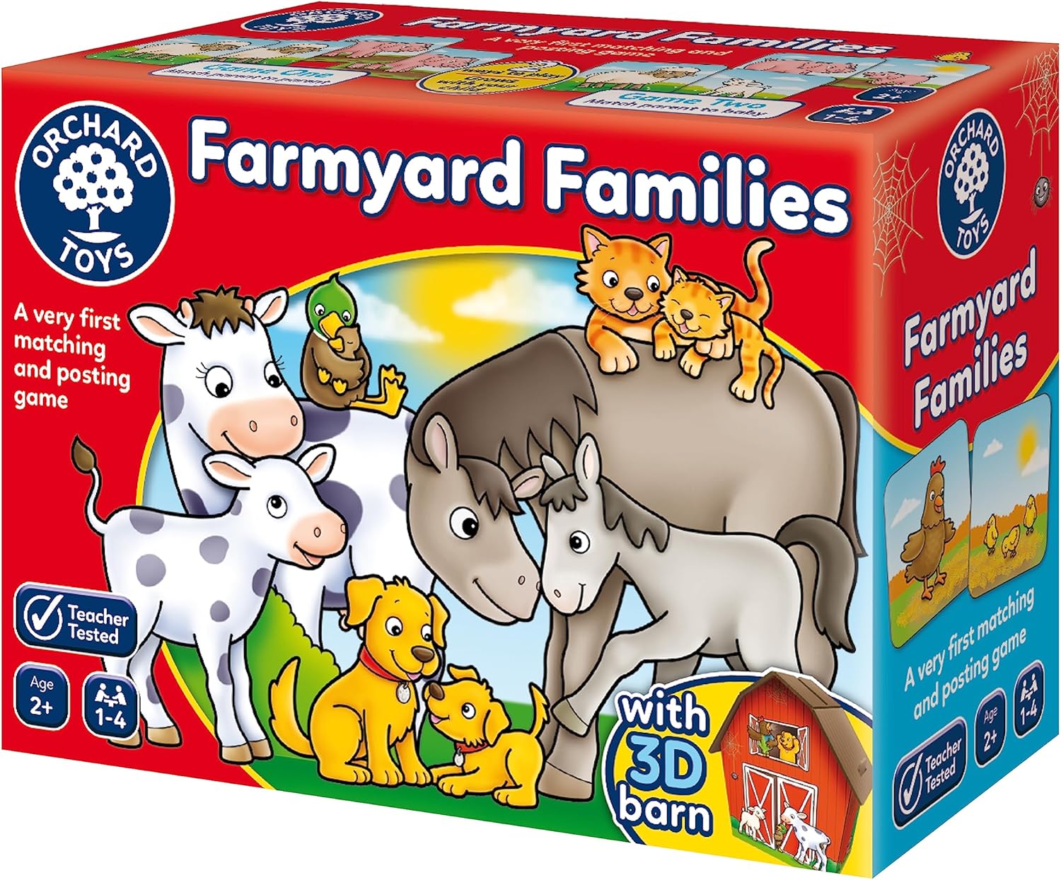 Orchard Toys Farmyard Families Game, Fun matching and posting game, Perfect for Kids age 2 +