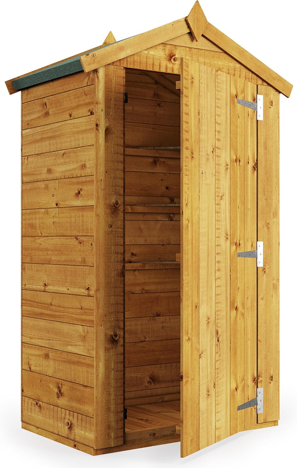 BillyOh 3 x 2 Garden Shed Log Store Master Tall Tool Storage Box with Floor, Apex Roof & Felt (3x2)