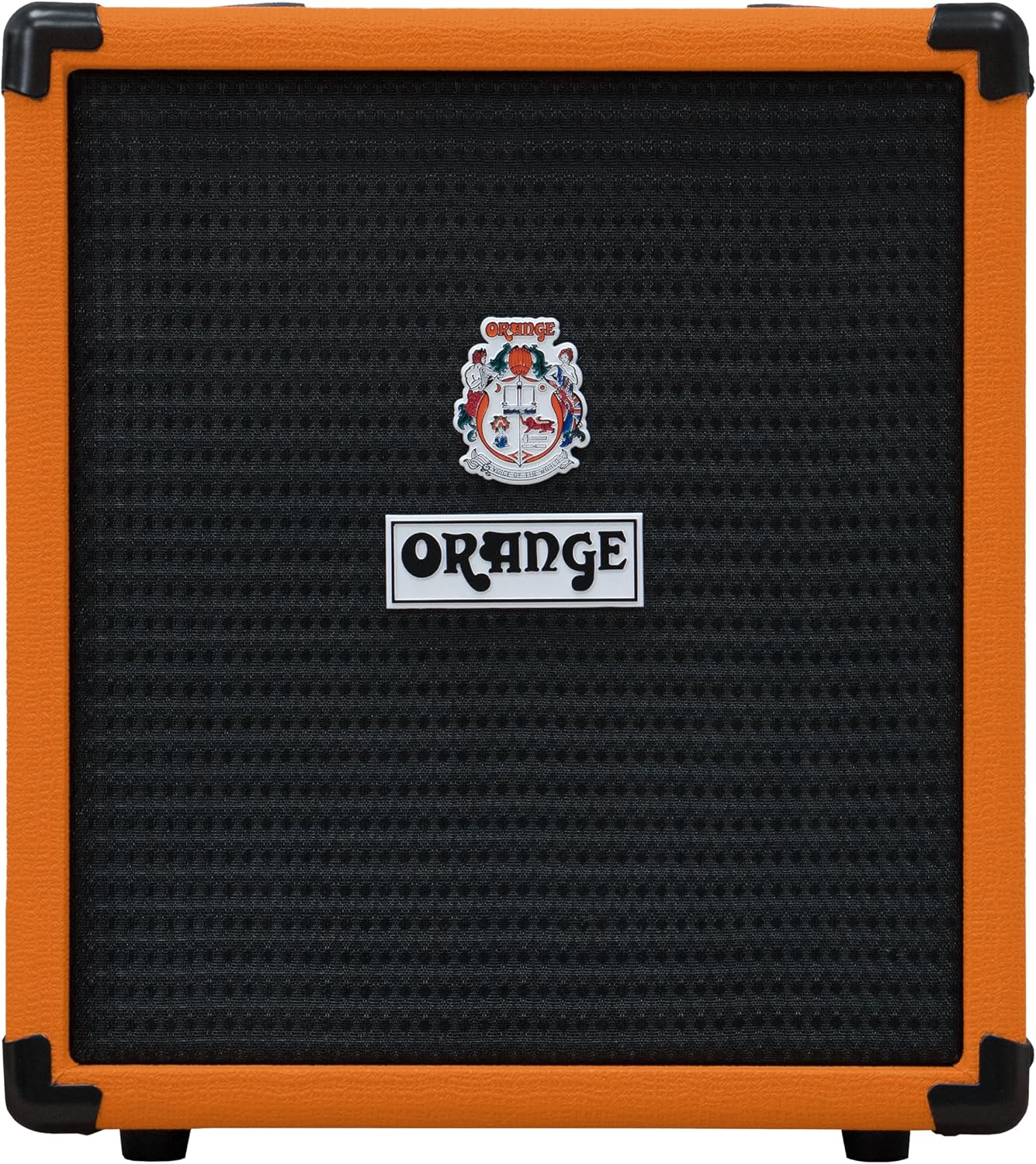 Orange Crush Bass 25 25W 8" Guitar Amplifier and Speaker Combo, | 25W 8-inch speaker with analog circuitry and parametric EQ for practice, recording and rehearsals