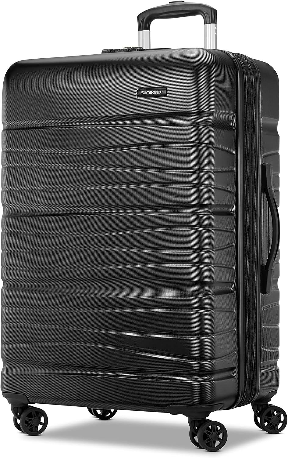 Samsonite Evolve SE Hardside Expandable Luggage, Bass Black, Large Spinner