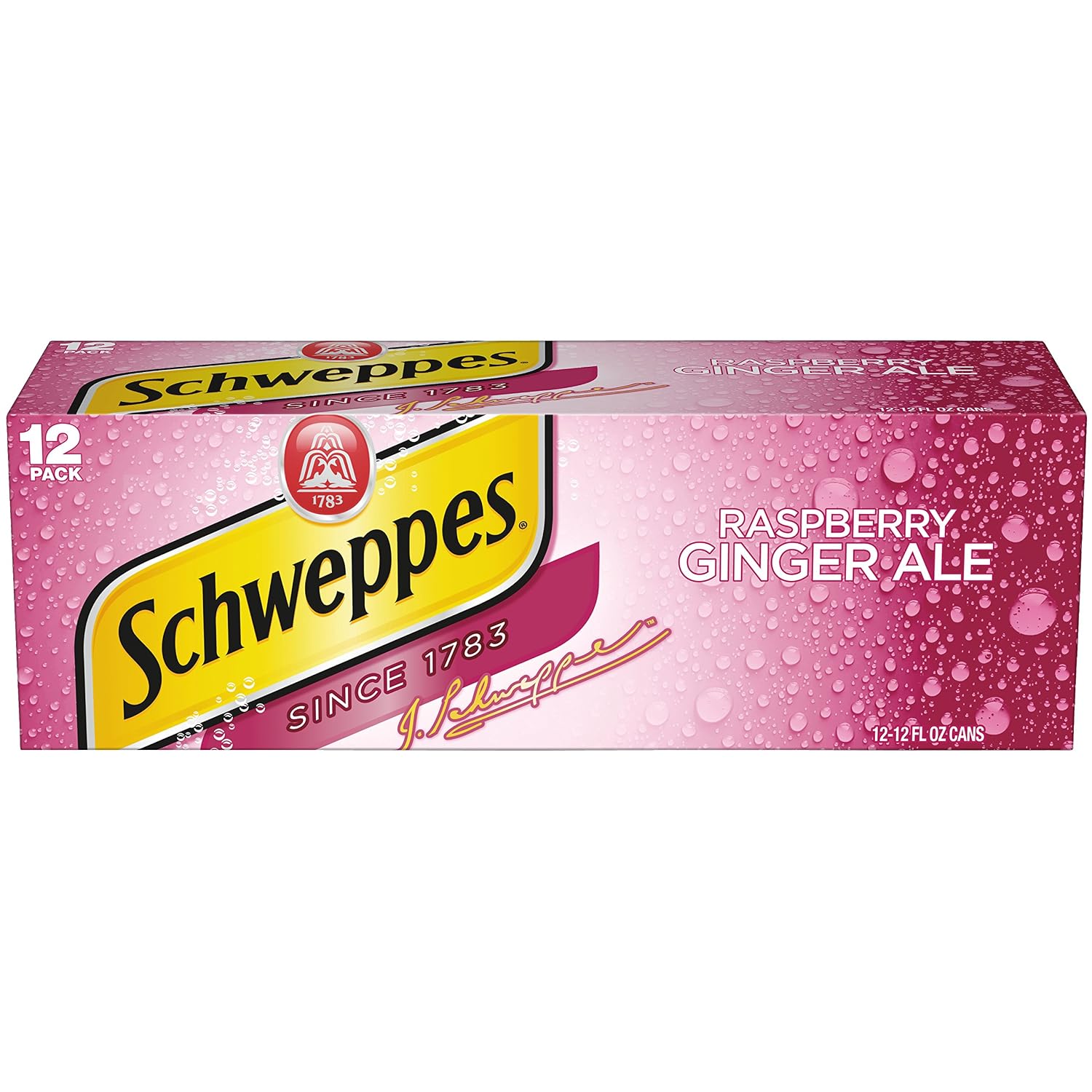Schweppes Raspberry Ginger Ale - 12 oz cans - 12pk