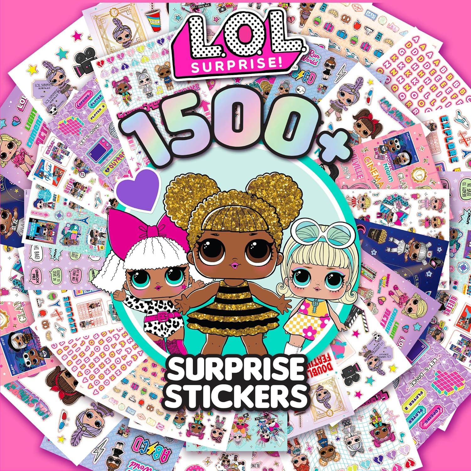 L.O.L. Surprise! 1500+ Surprise Stickers by Horizon Group USA