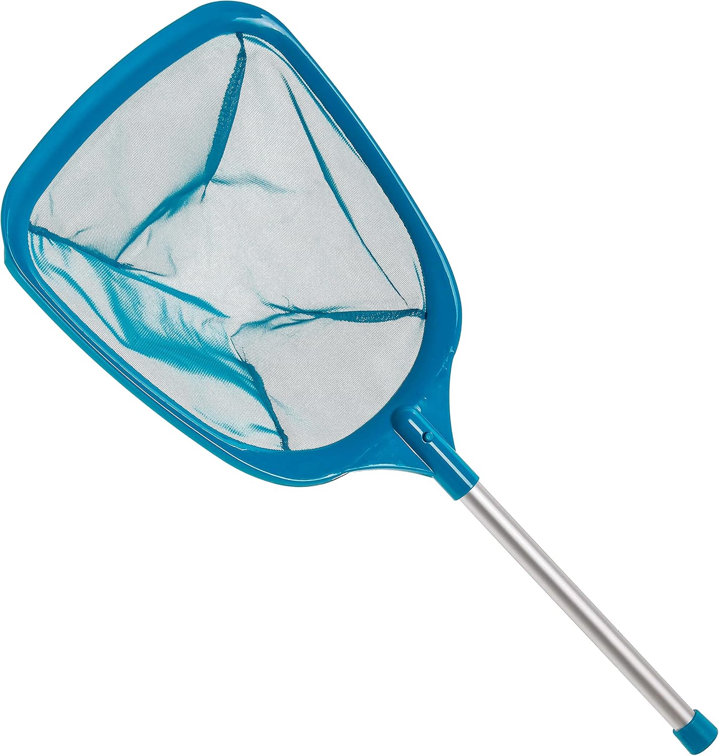 U.S. Pool Supply Professional Spa, Hot Tub, Pool Hand Leaf Skimmer Net with 12" Aluminum Pole - Deep Ultra Fine Mesh Netting Bag Basket, Clean the Finest Debris - Pond Small Kid Kiddie Inflatable Pool