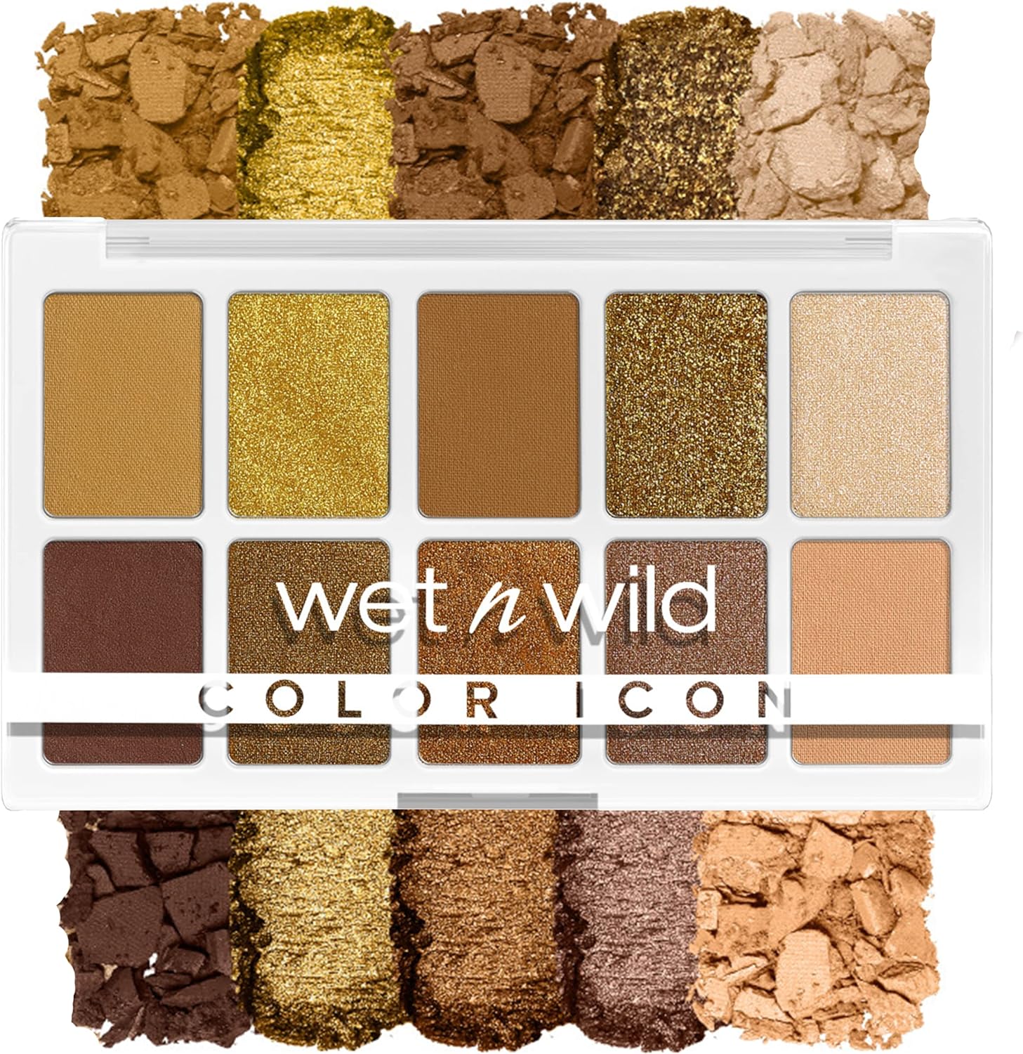 Wet n Wild Color Icon 10-Pan Palette, Eyeshadow Palette, 10 Richly Pigmented Colors for Everyday Makeup, Long-Lasting and Easy to Blend Formula, Call Me Sunshine,0.42 Ounce (Pack of 1)