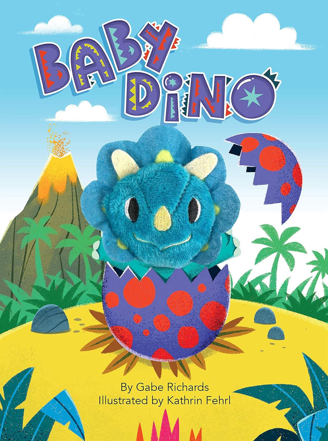 Baby Dino - Childrens Finger Puppet Board Book - Interactive - Novelty (Finger Puppet Storybooks for Babies & Toddlers)