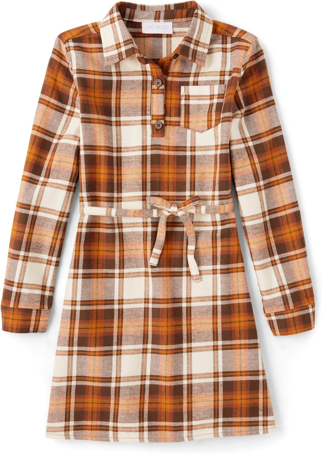 The Children's Place Big Girls' Long Sleeve Casual Dress