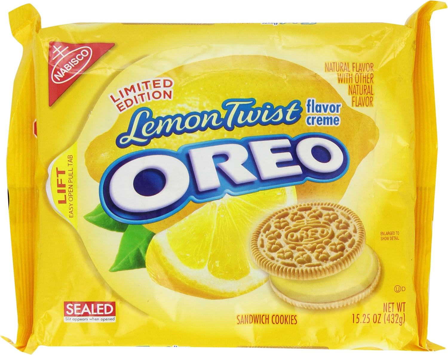 Oreo Cookies Lemon Creme Flavor 432g One Pack