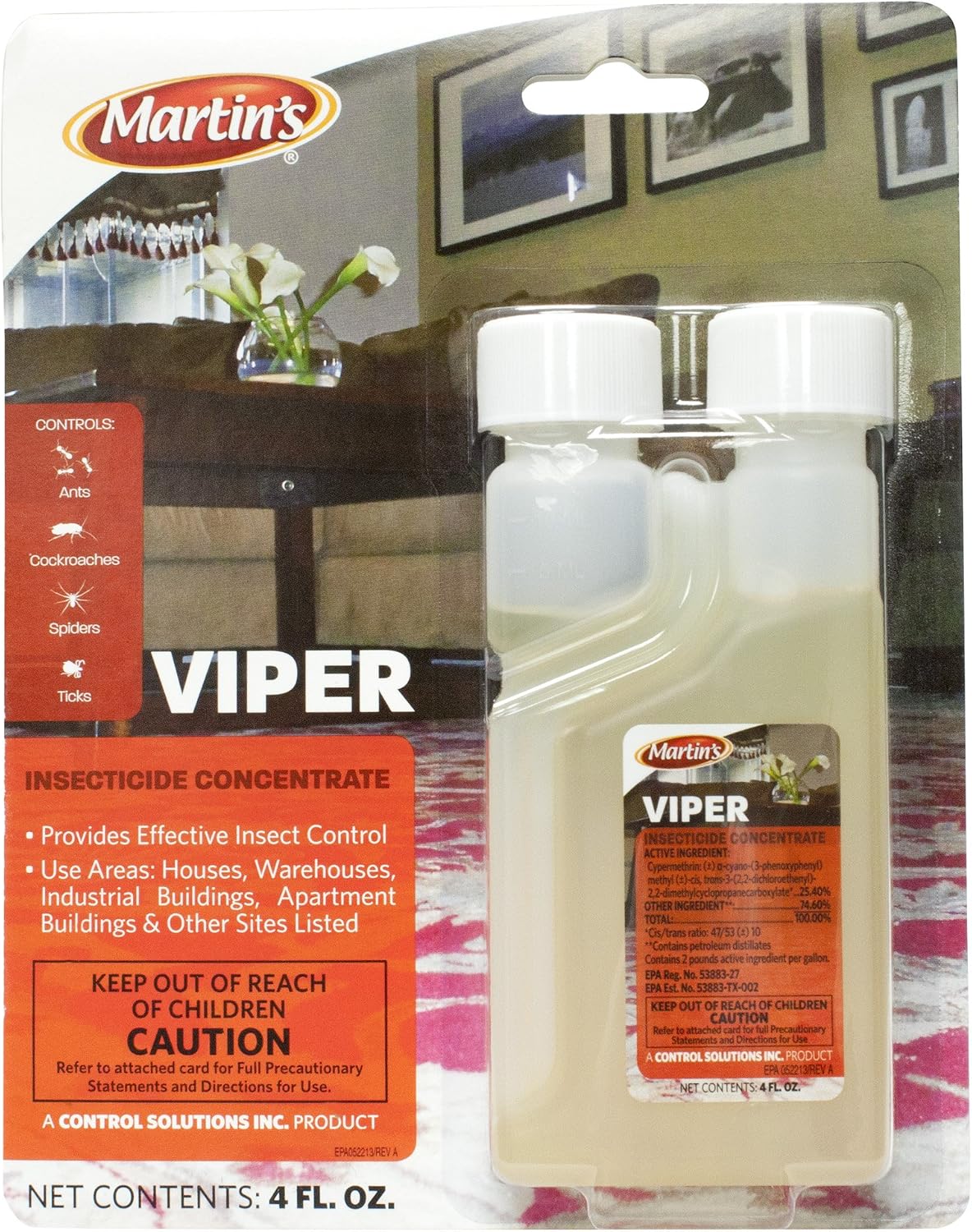 Control Solutions Martins Viper Insecticide Concentrate, 4oz