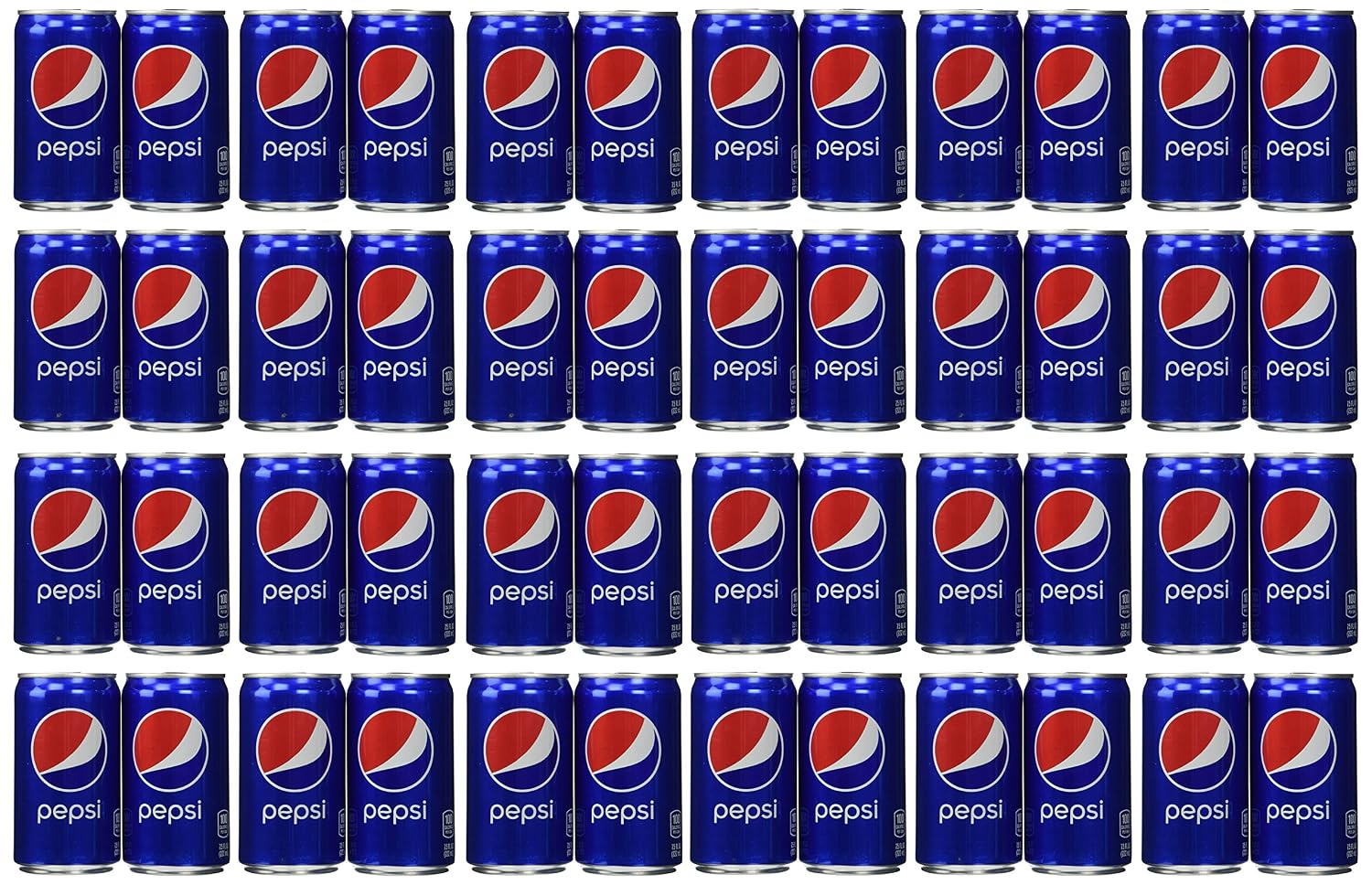 Pepsi Cola Soda 7.5oz Mini Cans 3/8 Packs (24 Cans)