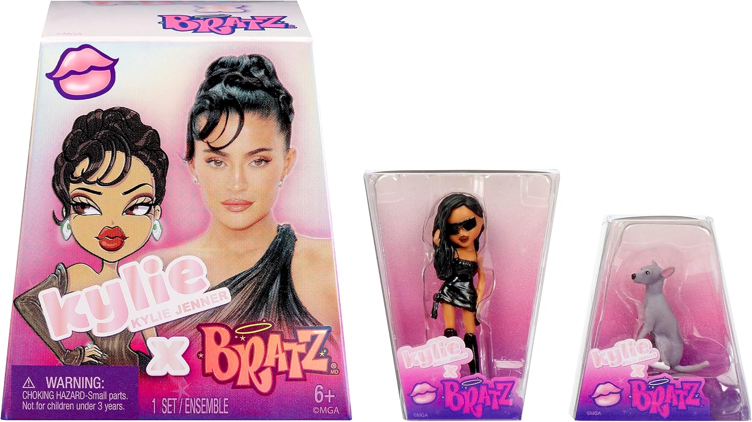 Bratz Mini x Kylie Jenner - Series 1-2 Mini Bratz in Each Pack - Blind Packaging Doubles as Display - Collectible Figures for Kids and Collectors Ages 6+ Years