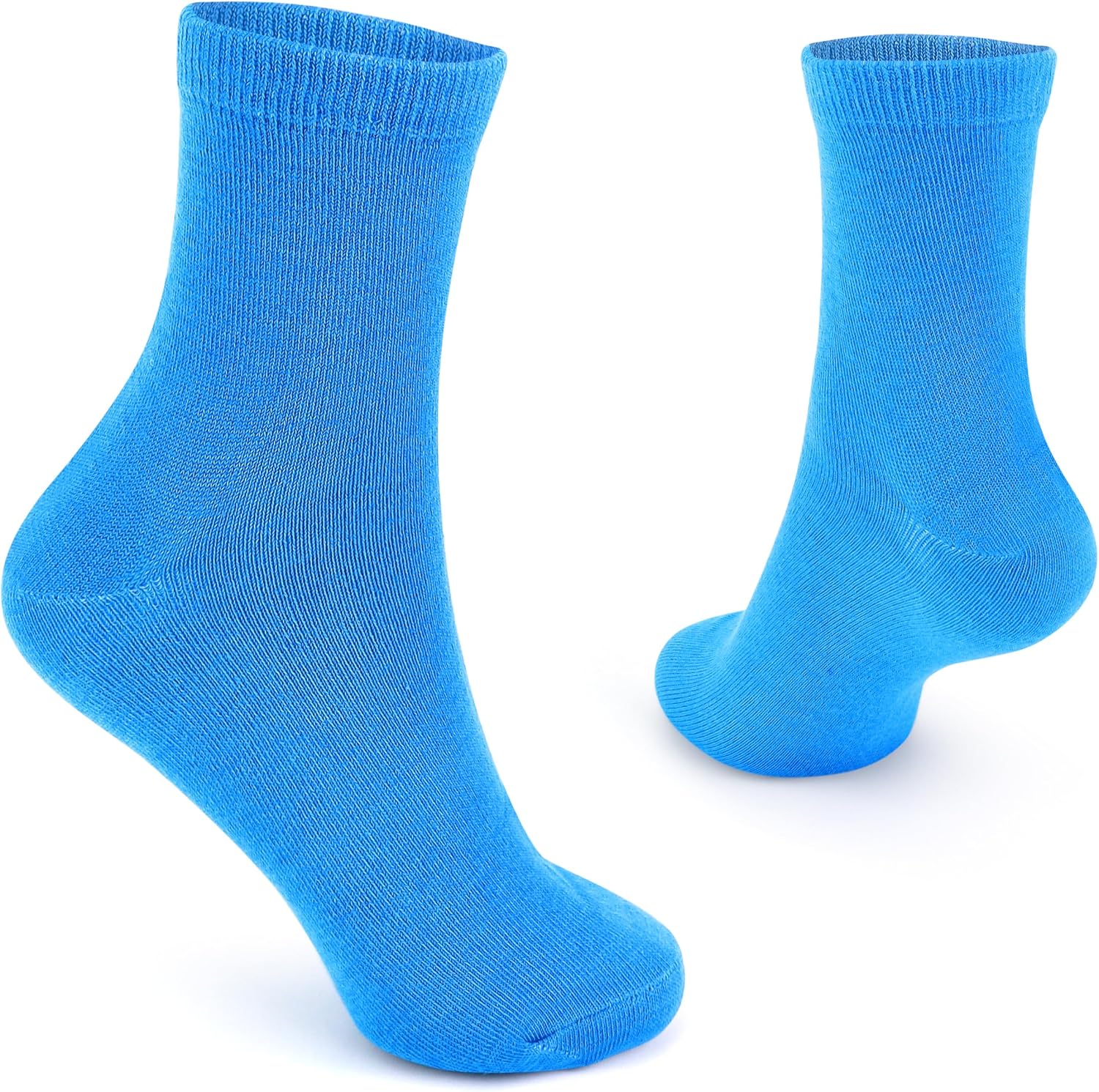 The Glowhouse Casual Dress Socks for Men, Bright Neon Solid Color, Comfortable Crew Socks