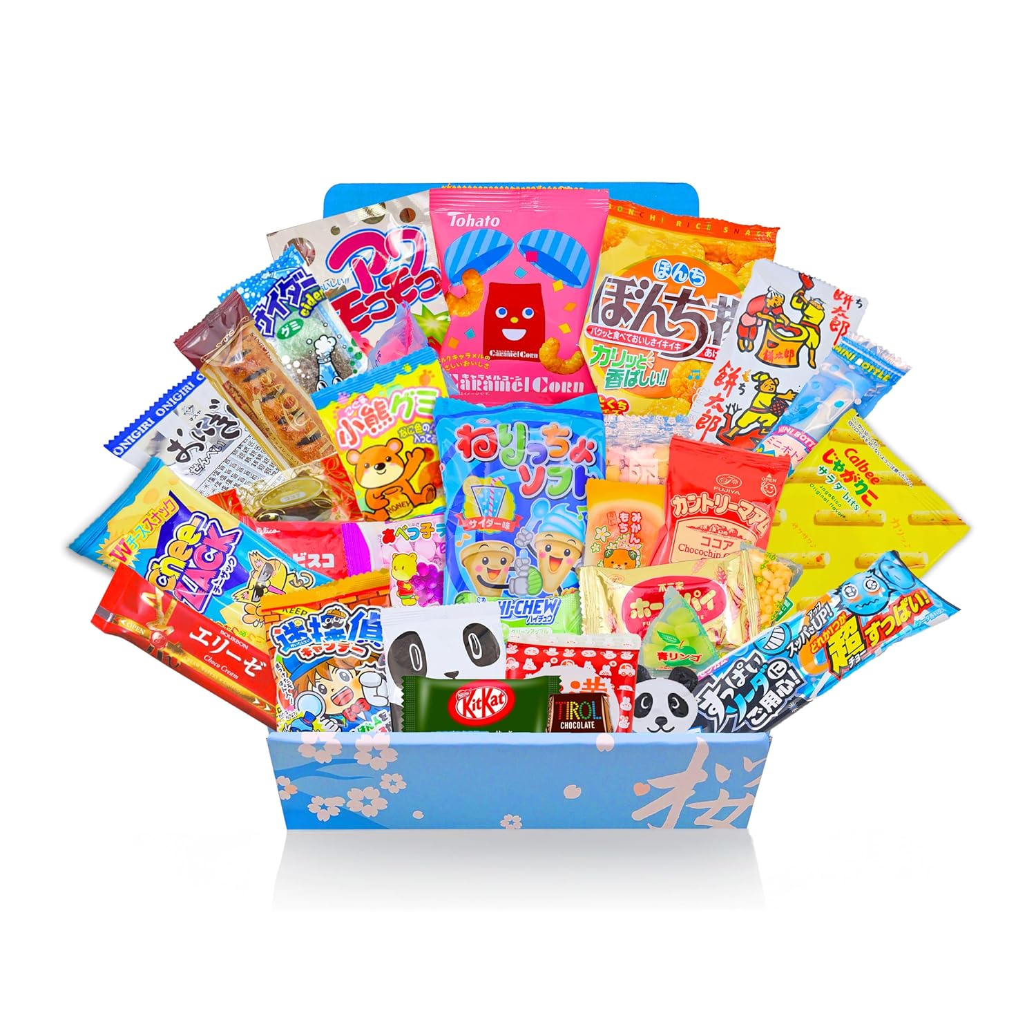 2 Sakura Box Japanese Snacks & Candy Sets - 2x 30 Piece Dagashi Gift Box (60 Pieces)