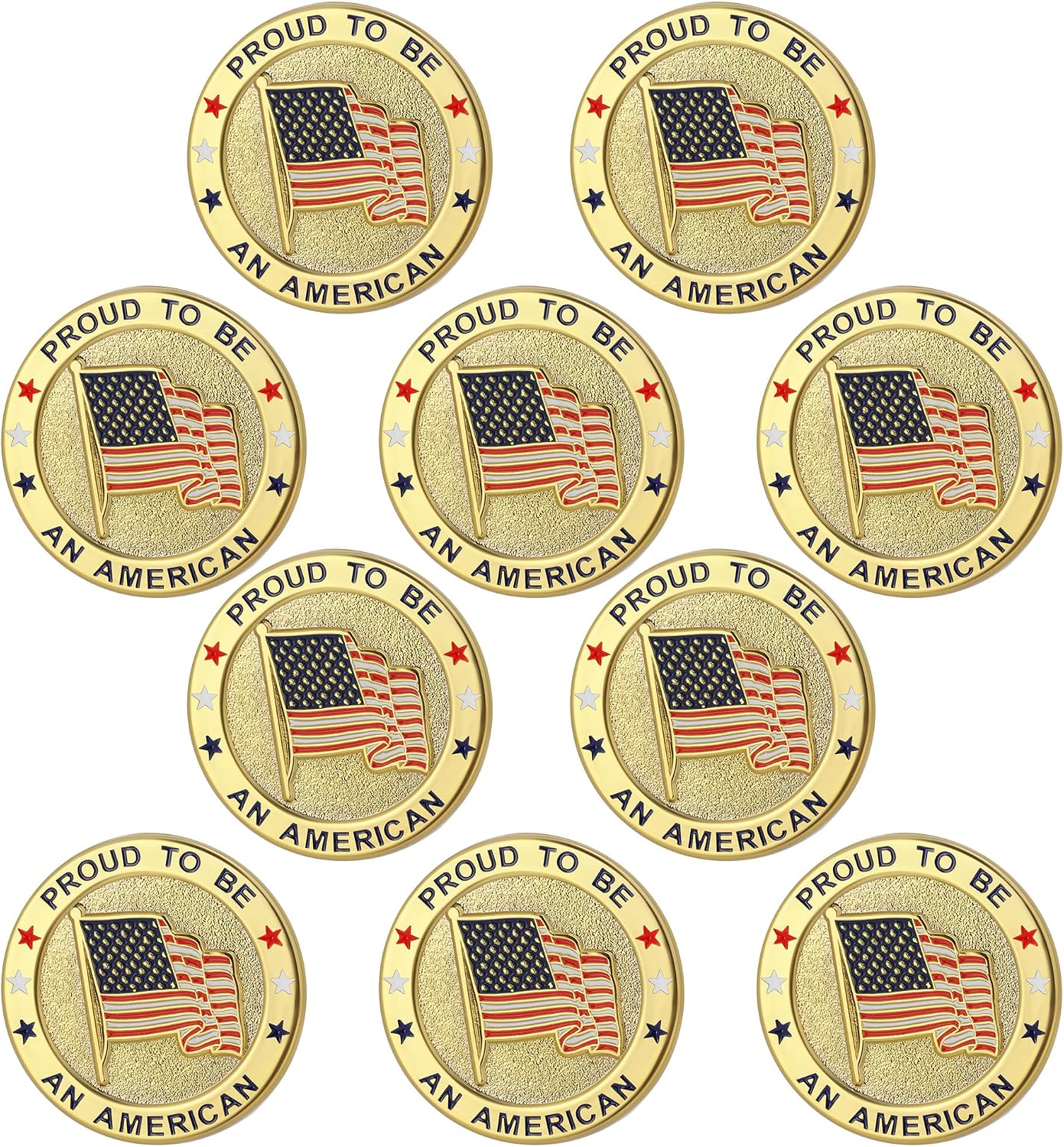 TONOS Exquisite American Flag Pin - Stars and Stripes Lapel Pin