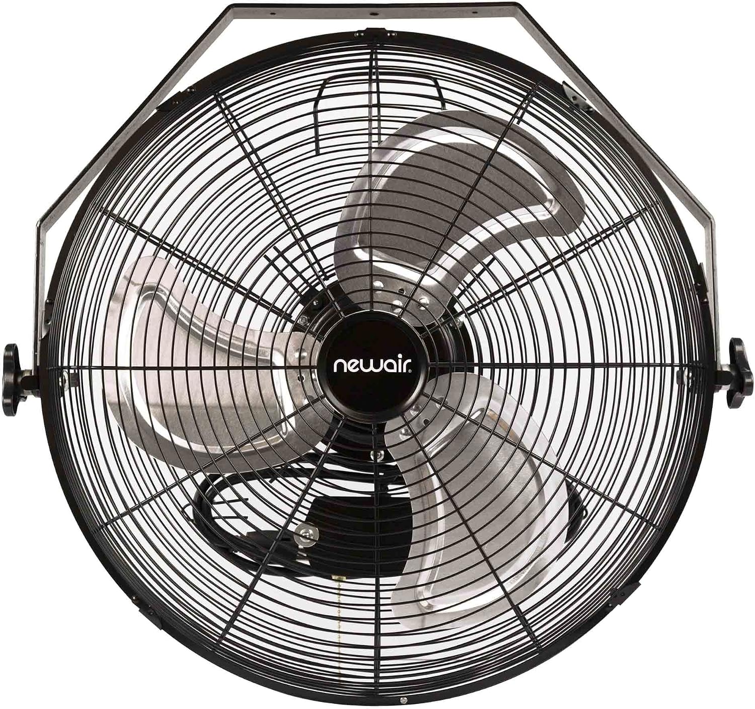 NewAir, WindPro18W, Wall Mounted 18 Inch High-Velocity Industrial Shop Fan with 3 Speed Settings, 3000 CFM,Black