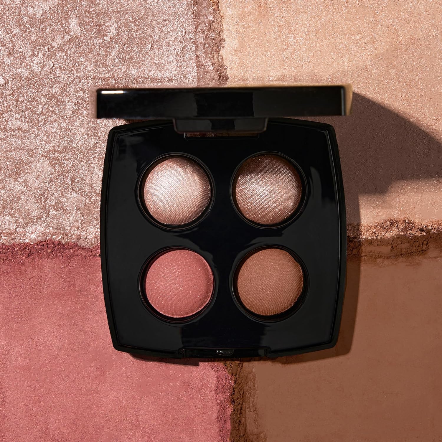 LAURA GELLER NEW YORK Baked Eyeshadow Palette Quad (Pink Buttercream) Long-Lasting & Smudge-Resistant Eyeshadow For Natural Look, From Neutral To Vibrant Shades, 4 Pigmented Blendable Eyeshadows