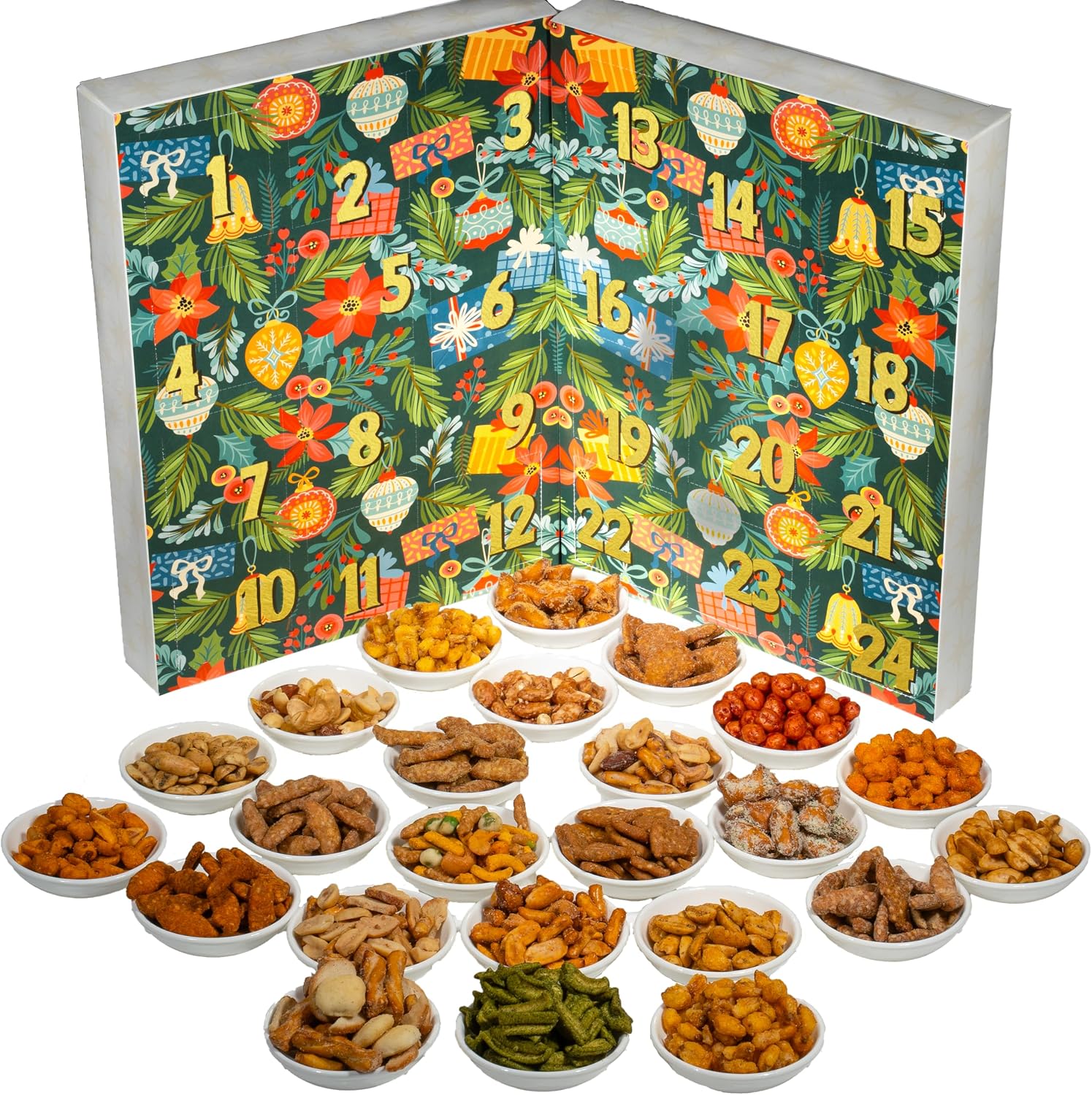 Advent Calendar 2025 Adult Women, Men, Kids – Premium Limited Edition Christmas Gift Box with 24 Gourmet Snacks, Candy & Savory Food – A Holiday Countdown for Making Lasting Memories