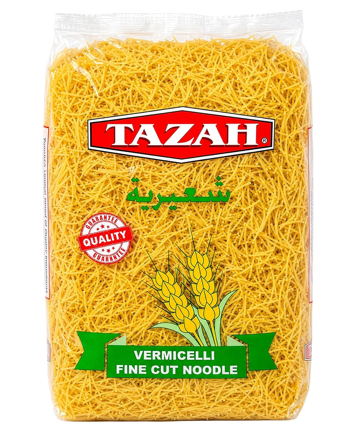 TAZAH Vermicelli Noodles, Wheat Pasta, 15.87 oz (450 g)