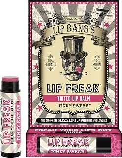 Doctor Lip Bang's BUZZING Lip Balm | Lip Freak| 100% All Natural | Cruelty Free | Tinted | Pinky Swear