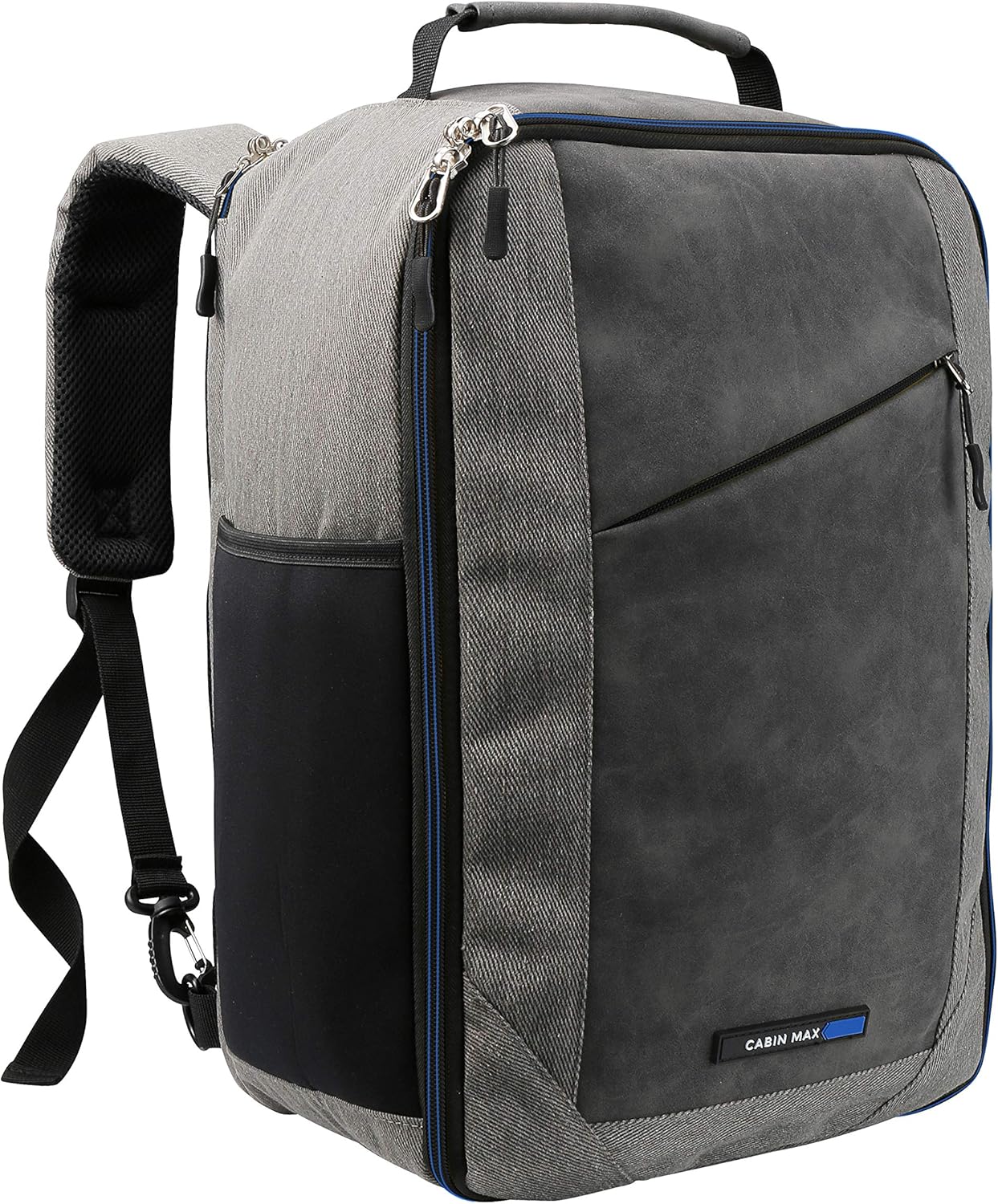 Cabin Max Manhattan 20L Underseat Backpack - 40x20x25 for Ryanair Cabin Bag with Padded Tech Pocket, Lockable Compartment & Versatile Straps - Stylish Travel Companion for Airlines