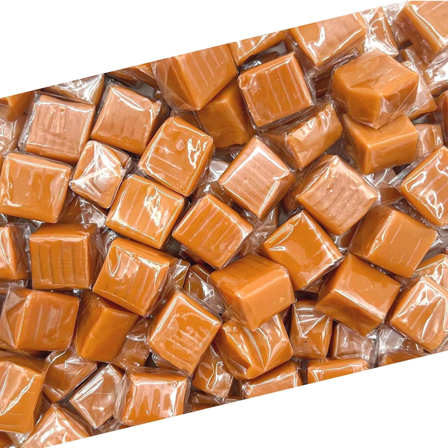 Caramel Candy Individually Wrapped, Caramel Cubes, 1 Lb Bag
