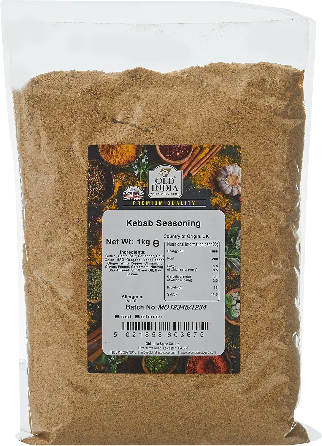 Old India Kebab Seasoning 1kg