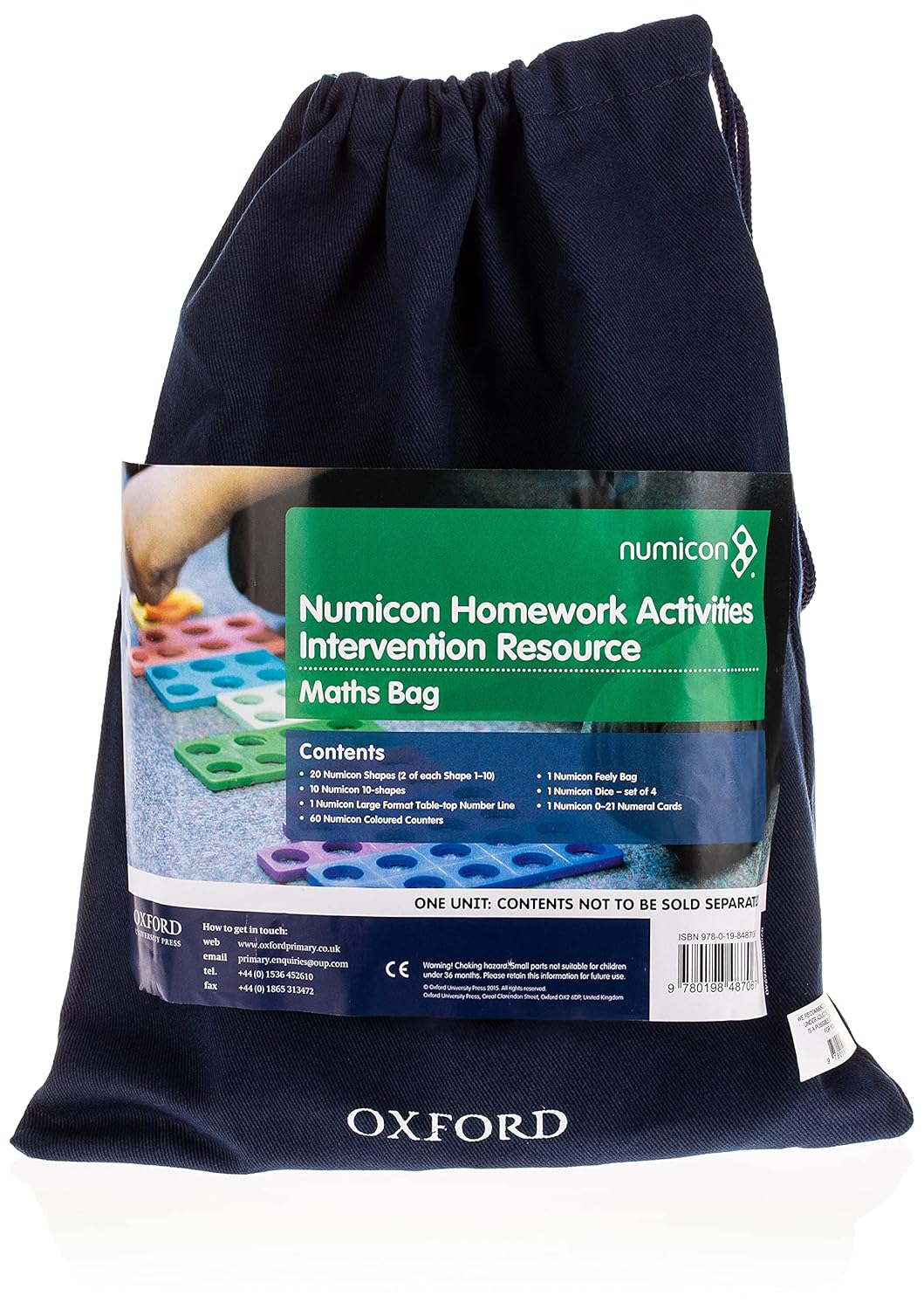 OUP Oxford Homework Activities Intervention Resource - 'Maths Bag' of resources per pupil (Numicon Apparatus)