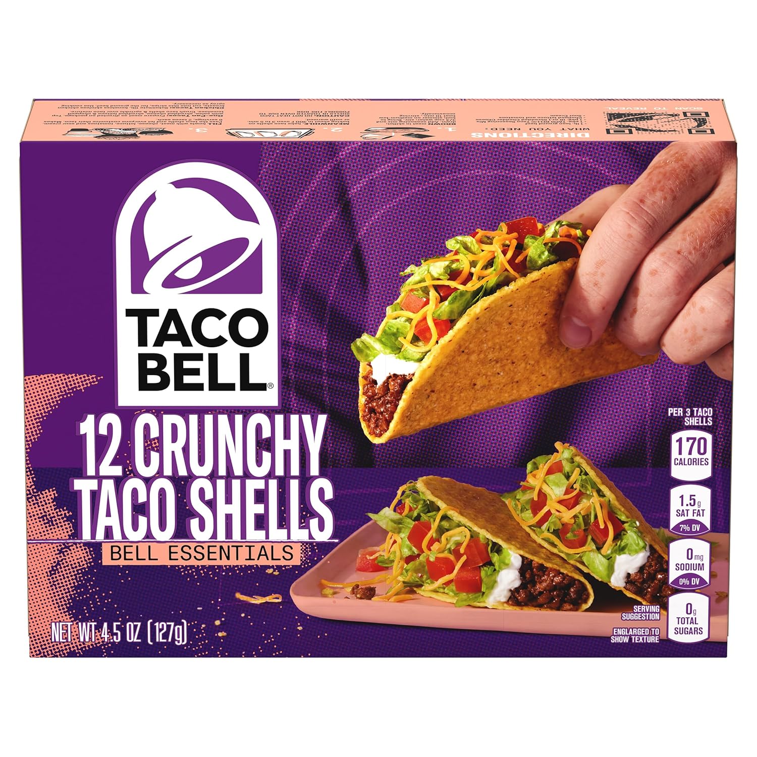 Taco Bell Crunchy Taco Shells (12 ct Box)