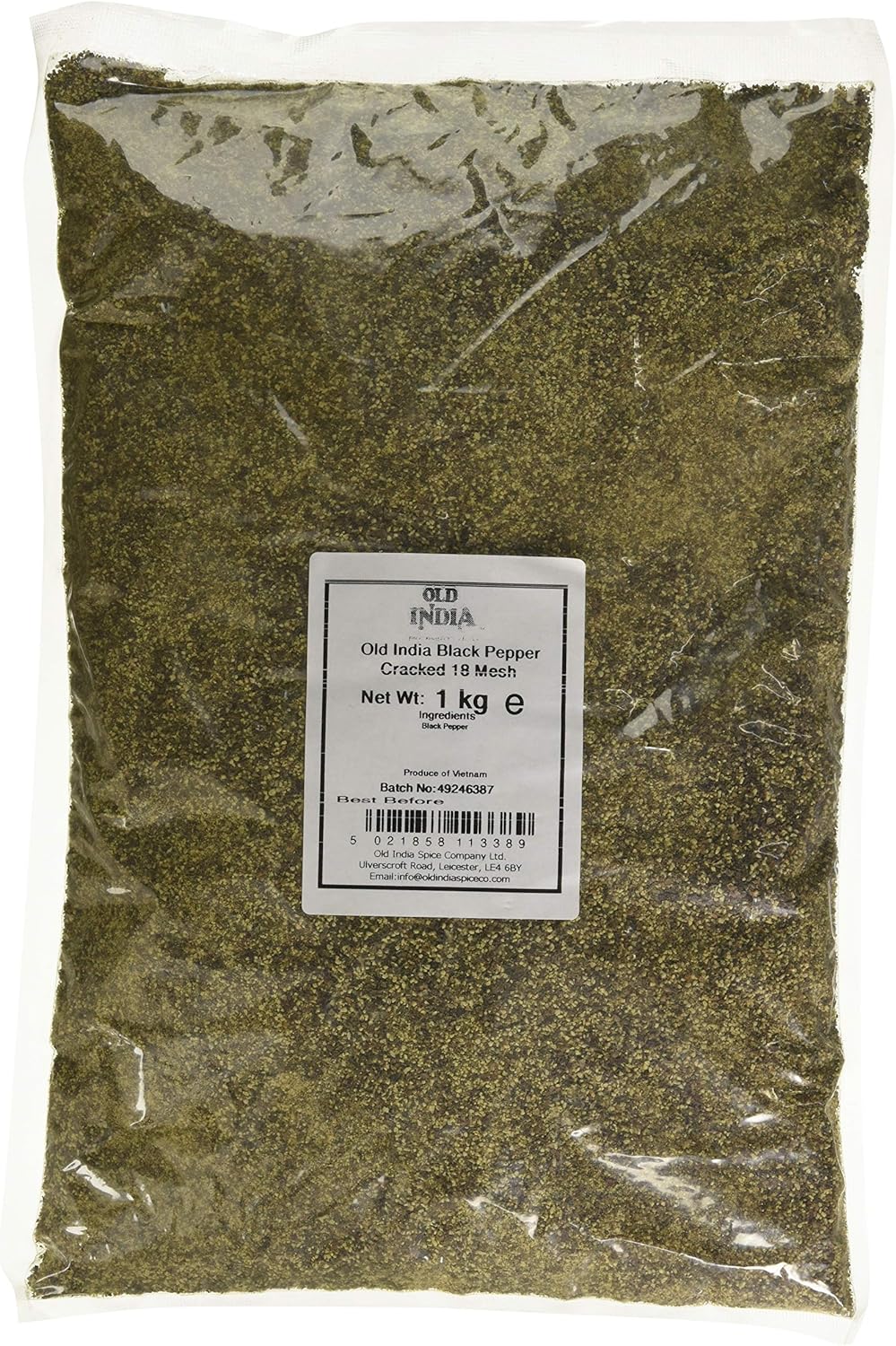 Old India Black Pepper Cracked 18 Mesh 1kg