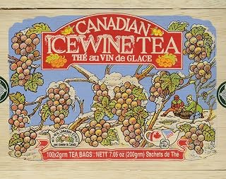 Canadian Ice Wine Tea in Wood Box - 100 Tea Bags