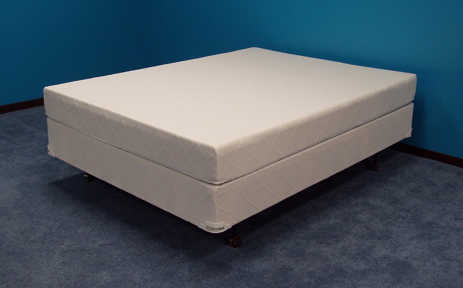 Strobel Organic "American Pharoah Softside Waterbed Patented Leak-Proof, 7" Fill, with No Cover Naked Option, Top Only, King