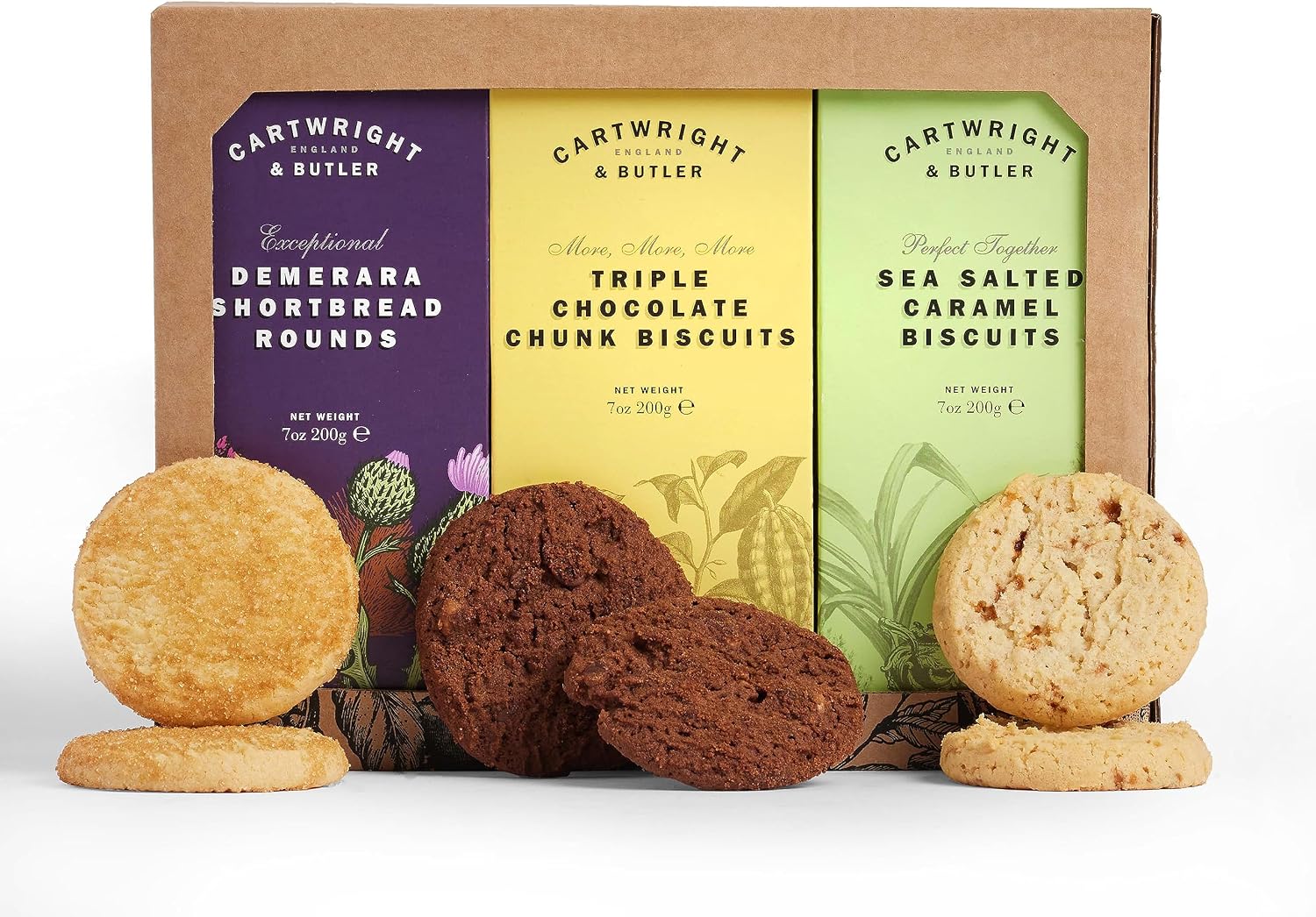 Cartwright & Butler | Trio of Biscuits - Birthday Treats, Thank You Gift, Thinking of You, Father's Day Gift, Mother Day Gift