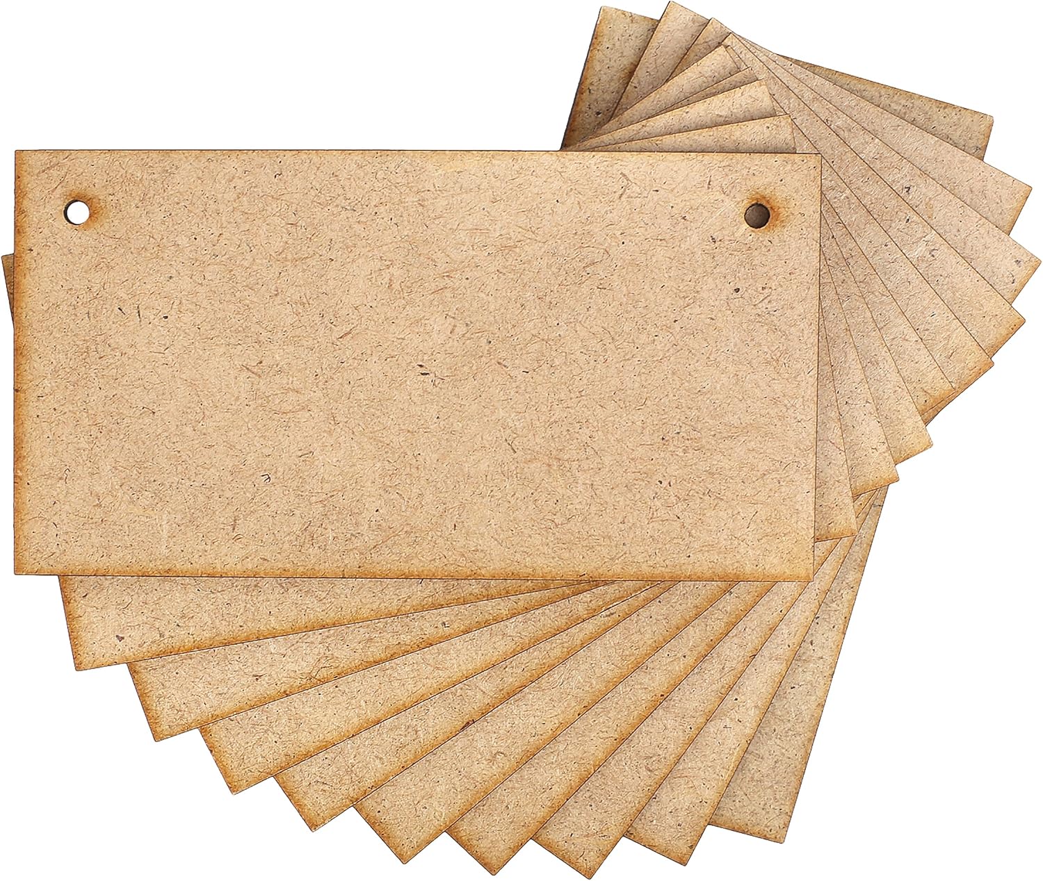 Creative Deco 10 x MDF Board Signs Rectangular Shapes | 150 x 80 x 3-4 mm | Cutout Blank Plaques | Perfect for Home Decor, Arts & Crafts, Painting, Varnishing, Pyrography, Decorating