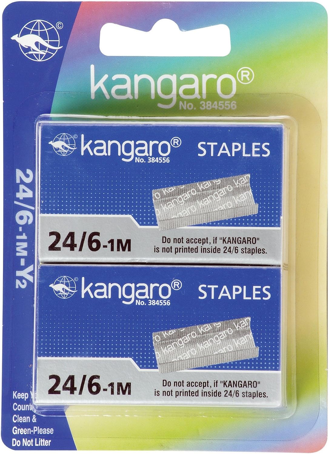 Kangaro KAN24/6 No. 24/6 Staples 2x1000 Blister