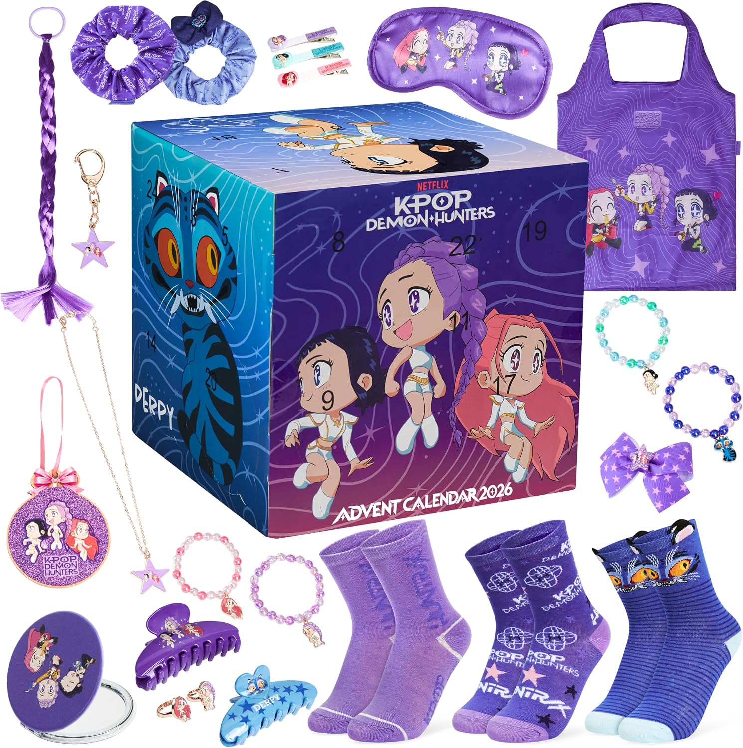 Get Trend KPop Demon Hunters Advent Calendar 2026 Girls Hair Accessories