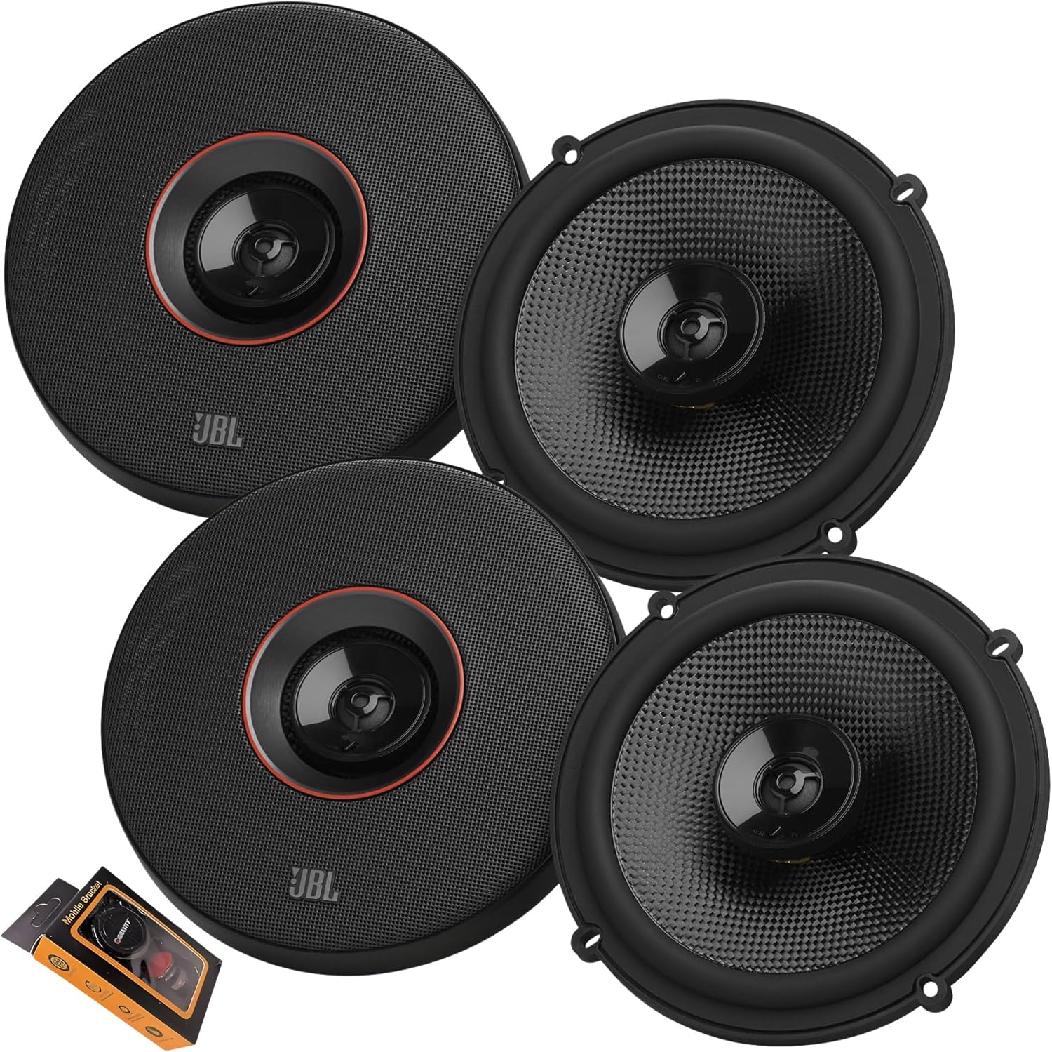 JBL Club 64SQ 6.5” Premium Car Speakers (4 Pack) – 900W Max Power Combined - Upgrade for Car Stereo Systems