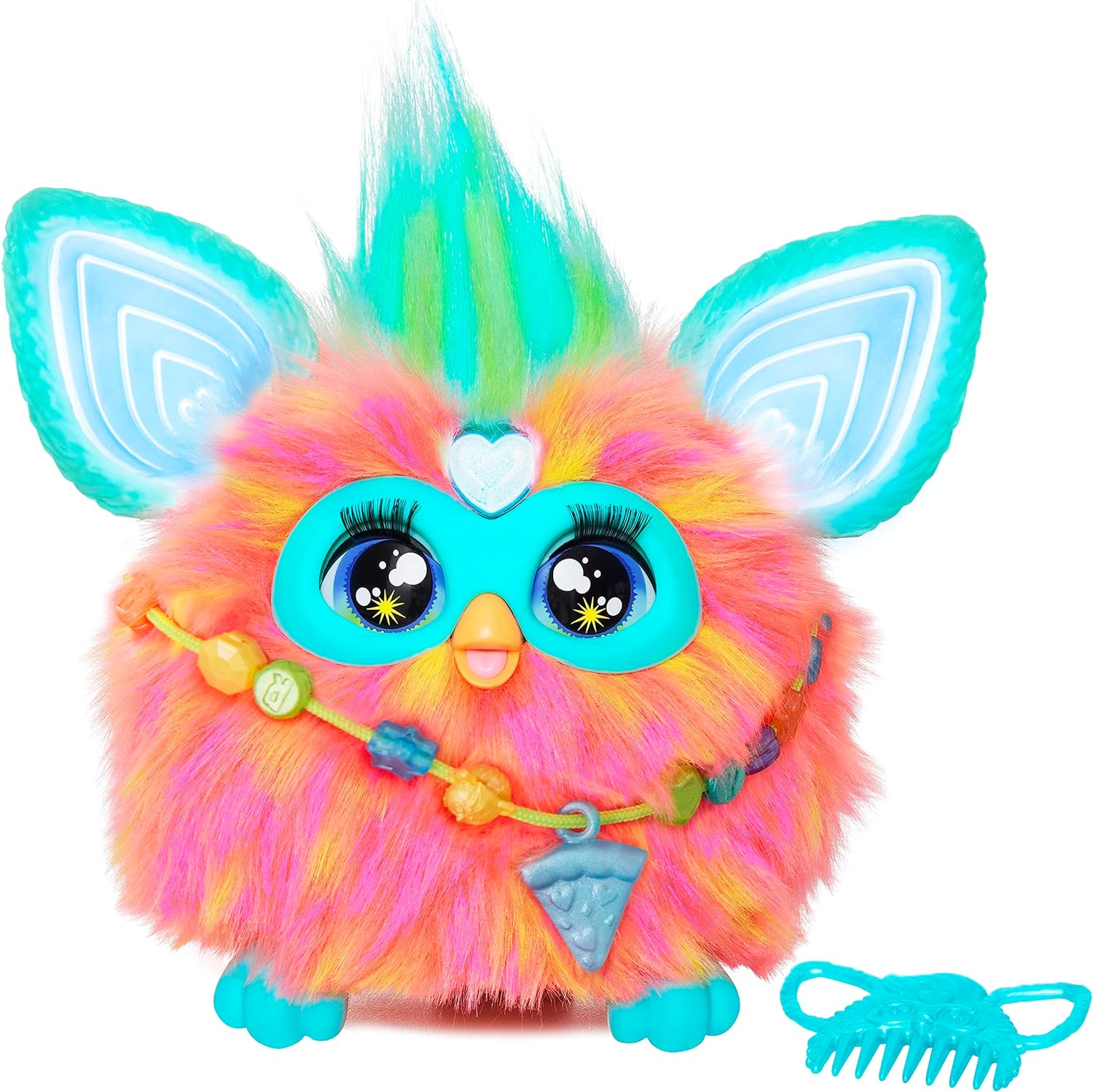 Furby Coral Interactive Plush Toy - English Version, 6 inch Age 6+
