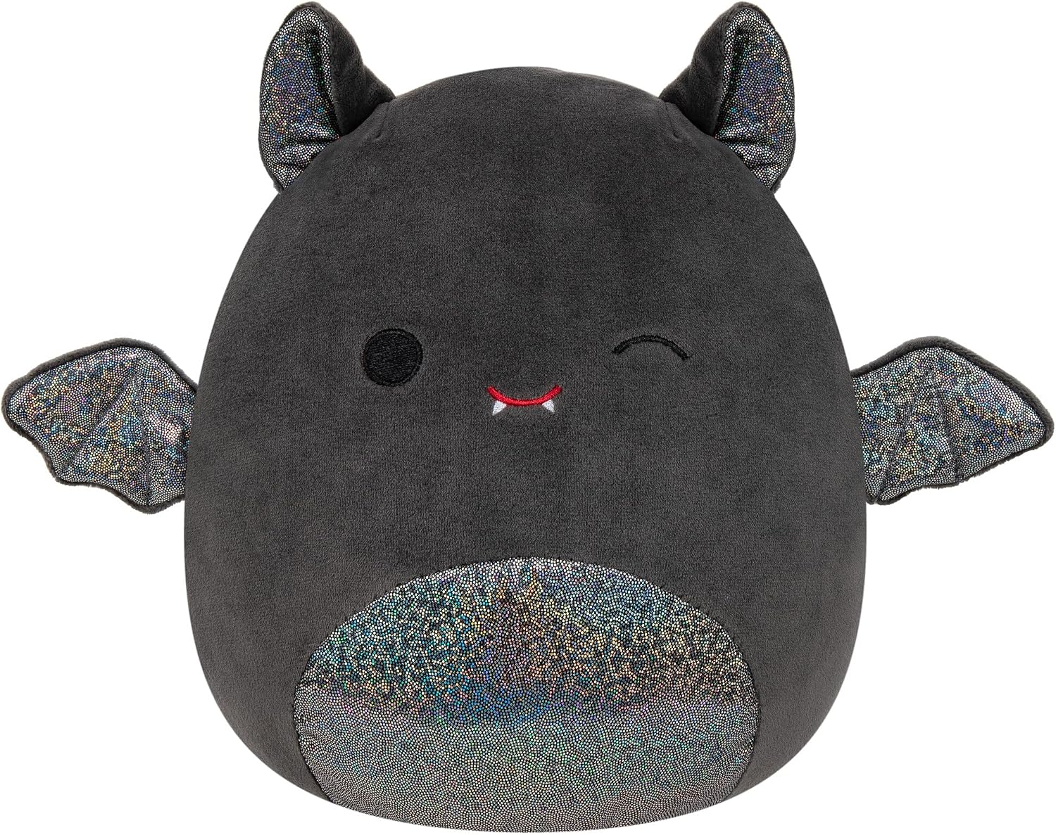 Squishmallows Original 8-Inch Emily Bat with Sparkly Ears and Belly - Medium-Sized Ultrasoft Official Jazwares Plush