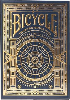 Bicycle Cypher Premium Black Playing Cards, Gold Foil, Encrypted Messages in Playing Cards, 1 Deck