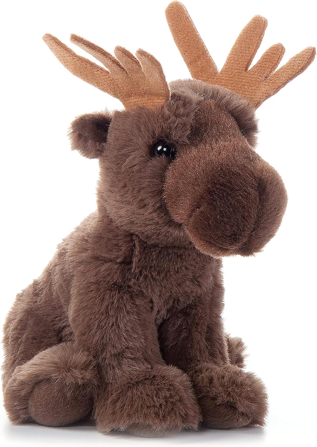 The Petting Zoo Moose Stuffed Animal Plushie, Gifts for Kids, Wild Onez Babiez Wildlife Animals, Moose Plush Toy 6 inches