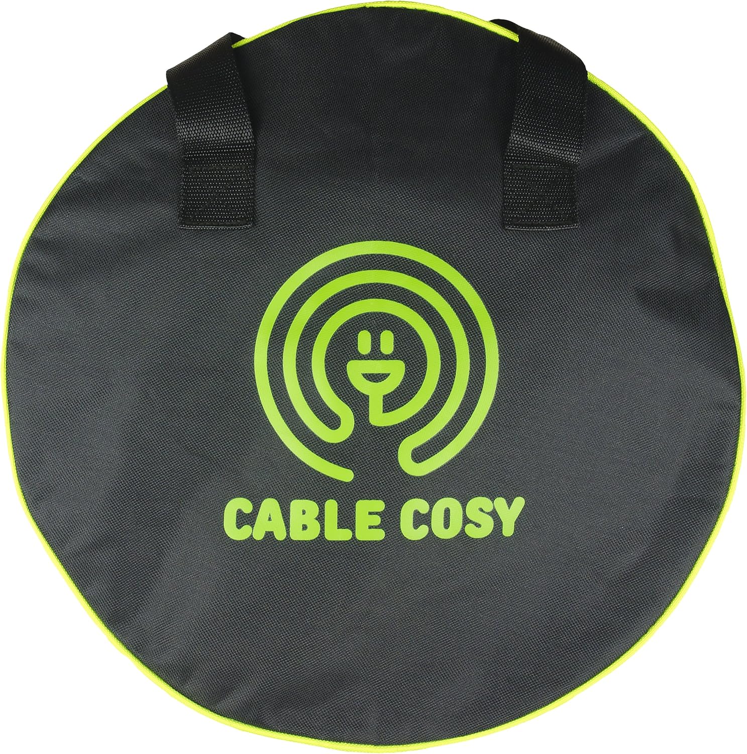 Luigi's Cable Storage Bag - Carry and Store Electric Hook Up Cables Charging Cords Water Hose EV Power Leads - 40cm (15 3/4") Diameter Cosy for Car or Caravan - Black